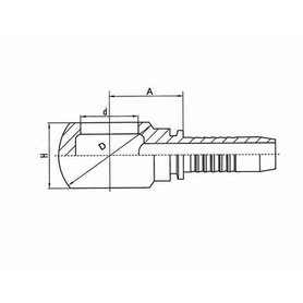 Hydraulická koncovka BANJO 12, G1/2" BSP